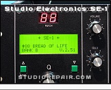 Studio Electronics SE-1 - Display Screen * Main Page and Patch No. Display