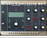 Studio Electronics SE-1 - Panel * Programmer Section