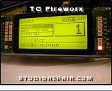 TC Electronic Fireworx - Front Panel * LCD - Liquid Crystal Display