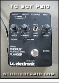 TC Electronic P210 Chorus - Top Panel * Chorus, pitch modulator, flanger front controls