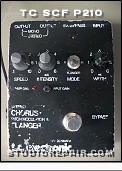 TC Electronic P210 Chorus - Top Panel * Heavily used top panel...