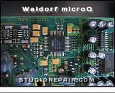 Waldorf microQ - AK4527 Codec * AKM AK4527 - A single chip CODEC that includes two channels of ADC and six channels of DAC.