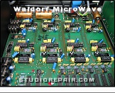 Waldorf MicroWave - Circuit Board * The analog stages with eight Curtis CEM 3389 VCF/VCA integrated circuits.