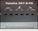 Yamaha DX7 II-FD - Rear Jacks * …