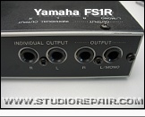 Yamaha FS1R - Audio Jacks * Rear Audio Jacks