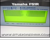 Yamaha FS1R - LCD Startup * A Part of the LCD Startup Screen