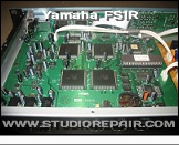 Yamaha FS1R - Main PCB Rear * Main board viewd from rear