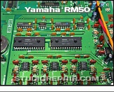 Yamaha RM50 - Circuit Board * D/A Circuitry - Yamaha YM3029 (XF237A00) AFDO - Floating Point Converters in Combination w/ two Burr-Brown PCM56P DACs