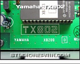 Yamaha TX802 - Logotype * PCB Part No. XB209