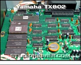 Yamaha TX802 - Main Board * Master CPU Hitachi HD63B03YP-N (XD245001)