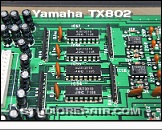 Yamaha TX802 - Mix-Bus Circuitry * Mix-Bus Crossbar Built of 4 JRC NJU7301D Quad CMOS SPST Analog Switches & Resistor Arrays