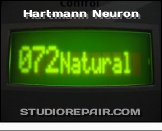 Hartmann Neuron - Parameter LCD * One of the parameter LCDs