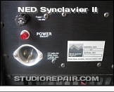 NED Synclavier II - Mains Inlet * …