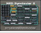 NED Synclavier II - Board M512K-187 * M512K - Obviously the main memory card carrying four SIPP module RAMs